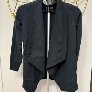 Abercrombie & Fitch Black Open Front Knit Cardigan